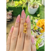 5.41 Ct.Tw.Total Carat Weight Citrine Pair from Brazil Life Style