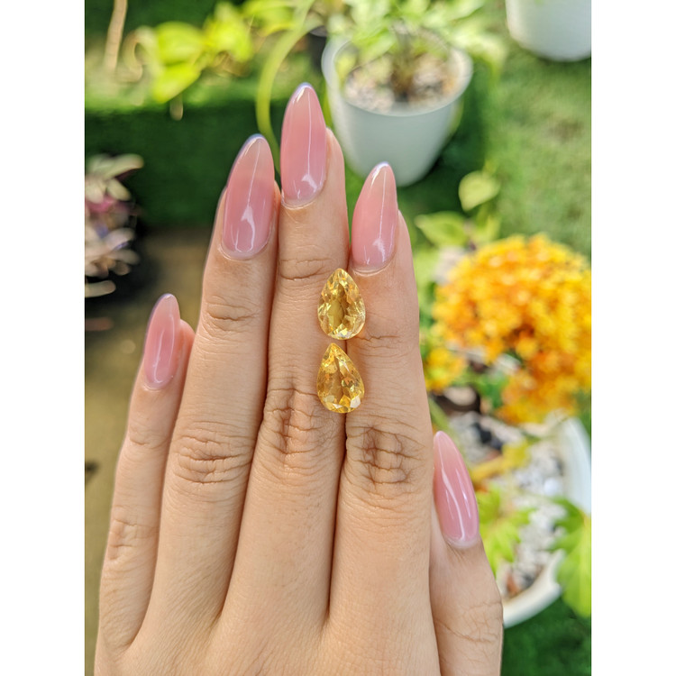 5.83 Ct.Tw. Citrine Pair from Brazil