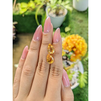 4.62&nbsp;Ct.Tw.Total Carat Weight Citrine Pair from Brazil Life Style