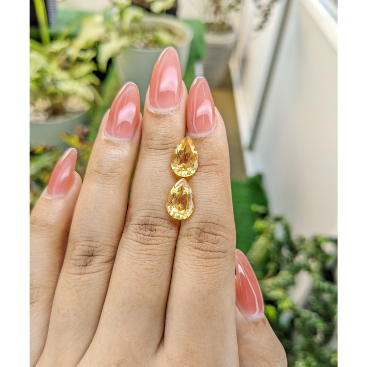 5.08 Ct.Tw. Citrine Pair from Brazil