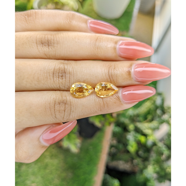 5.08 Ct.Tw. Citrine Pair from Brazil