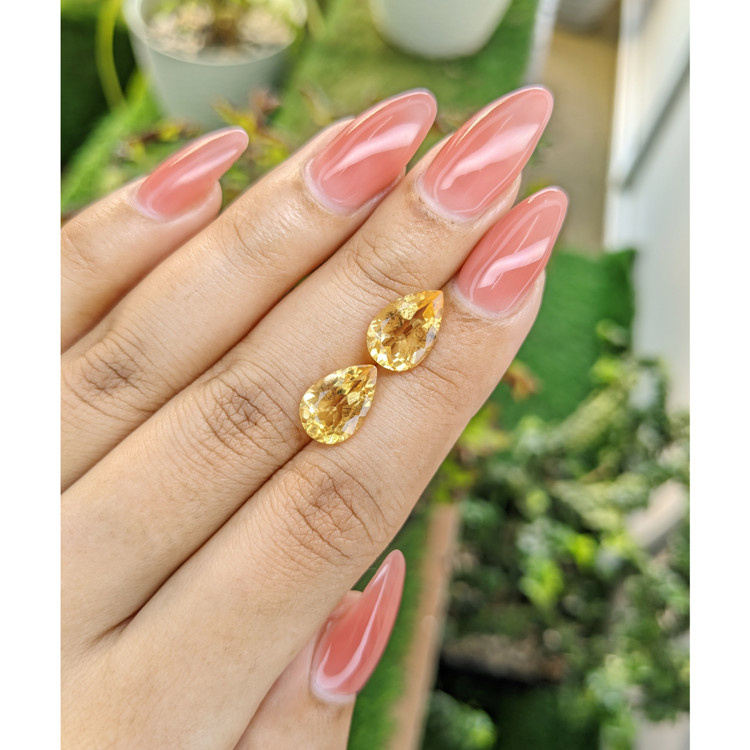 5.08 Ct.Tw. Citrine Pair from Brazil