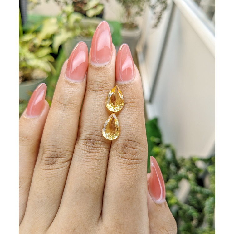 4.79 Ct.Tw. Citrine Pair from Brazil