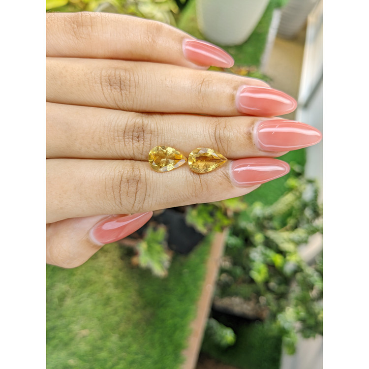 4.70 Ct.Tw. Citrine Pair from Brazil