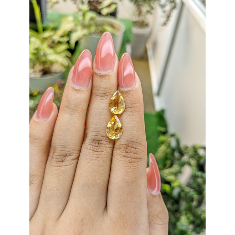 4.70 Ct.Tw. Citrine Pair from Brazil