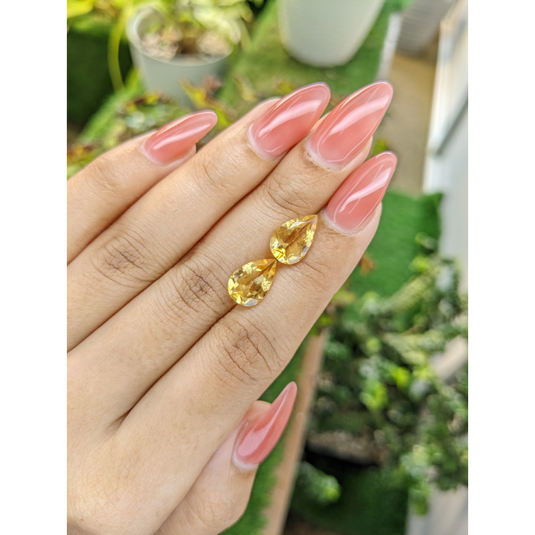 4.70 Ct.Tw. Citrine Pair from Brazil