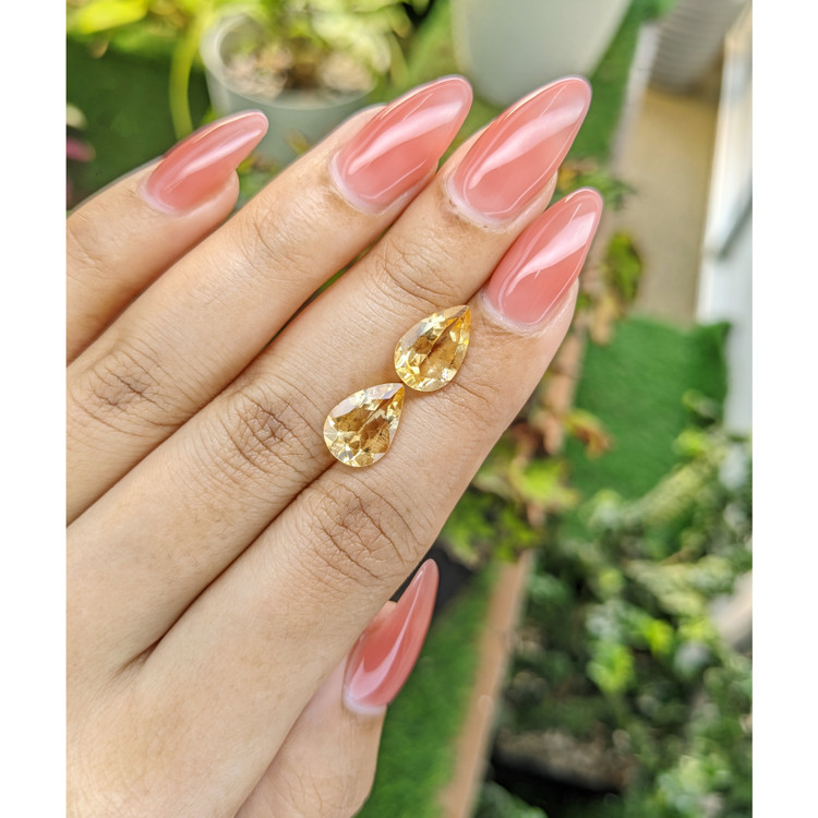 4.75 Ct.Tw. Citrine Pair from Brazil