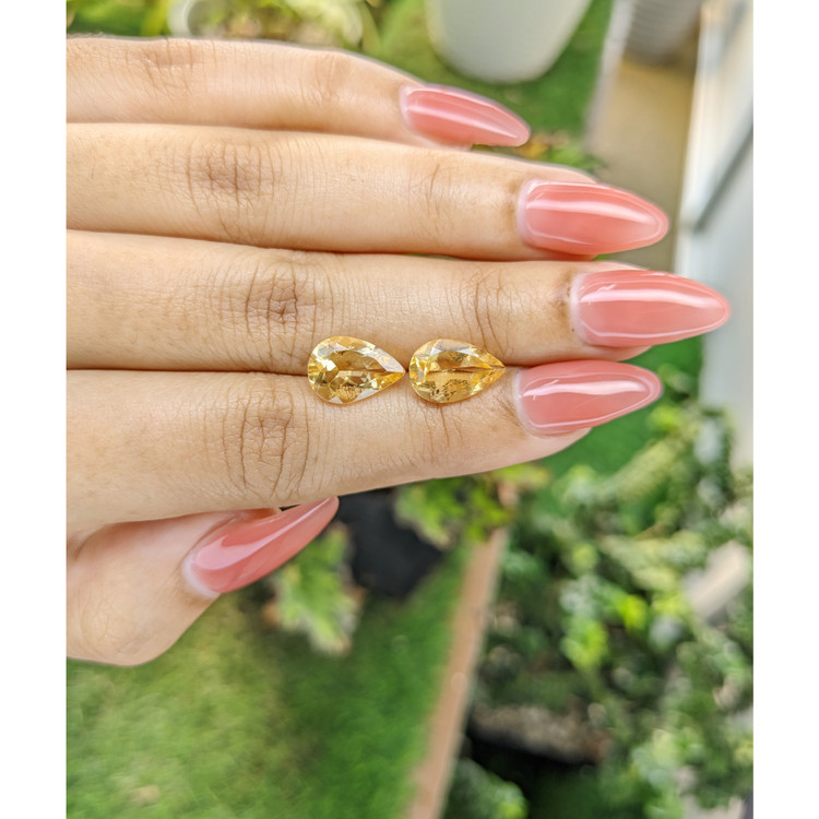 4.75 Ct.Tw. Citrine Pair from Brazil