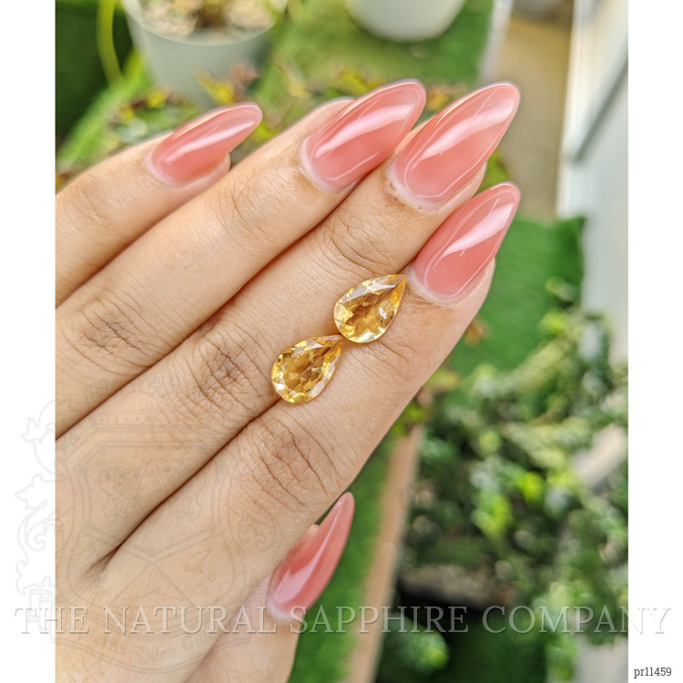 4.17 Ct.Tw. Citrine Pair from Brazil