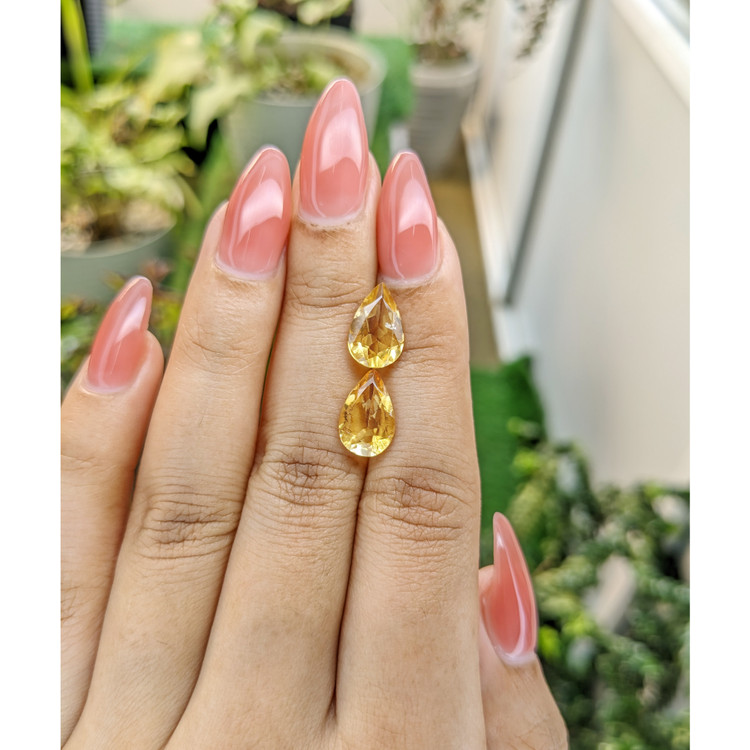 4.17 Ct.Tw. Citrine Pair from Brazil