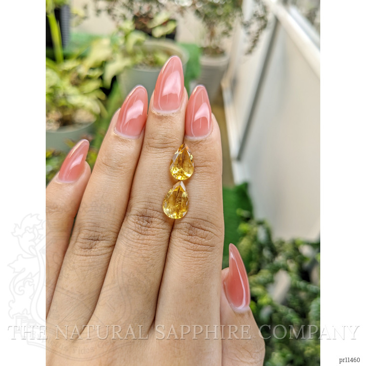 4.66 Ct.Tw. Citrine Pair from Brazil