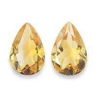 4.78 Ct.Tw. Pear Citrine Pair