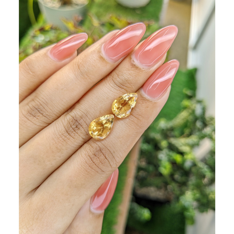 5.97 Ct.Tw. Citrine Pair from Brazil