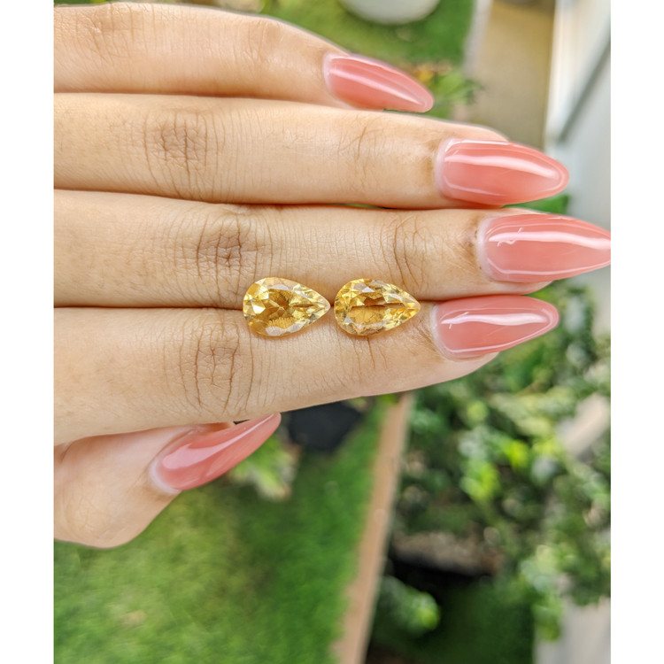 5.97 Ct.Tw. Citrine Pair from Brazil