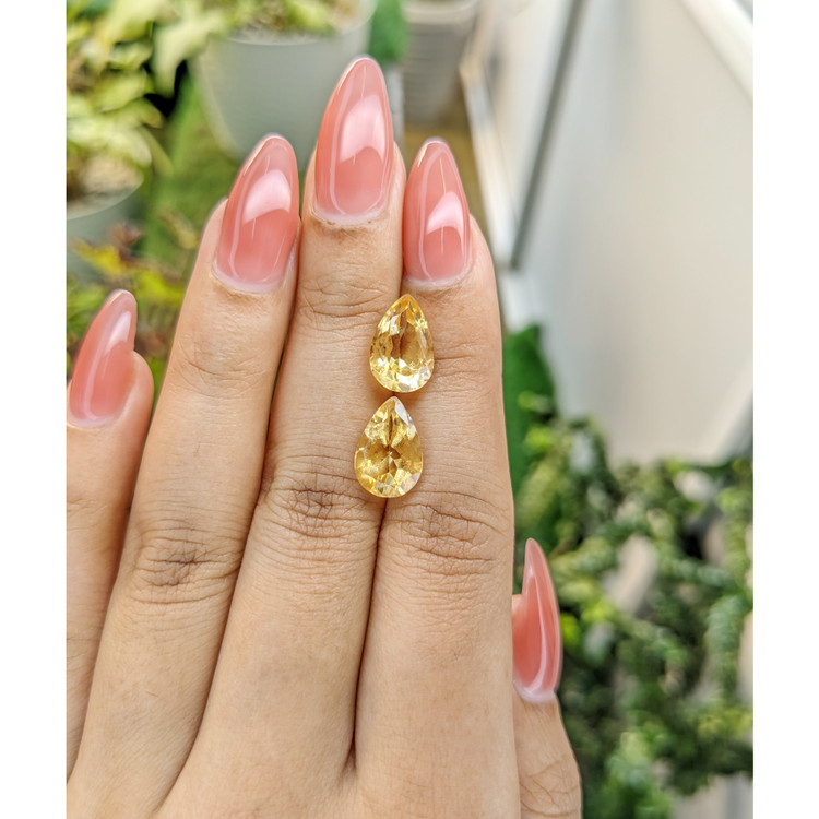 5.97 Ct.Tw. Citrine Pair from Brazil