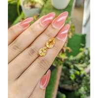 5.05 Ct.Tw.Total Carat Weight Citrine Pair from Brazil Life Style