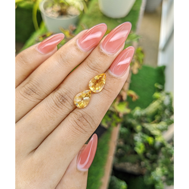 5.05 Ct.Tw. Citrine Pair from Brazil