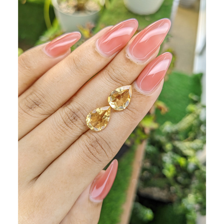 5.47 Ct.Tw. Citrine Pair from Brazil