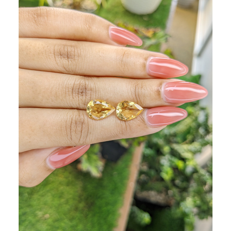 5.47 Ct.Tw. Citrine Pair from Brazil