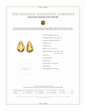4.65 Ct.Tw.Total Carat Weight Citrine Pair from Brazil Scan Report
