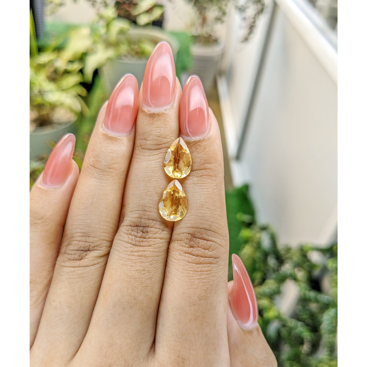 4.28 Ct.Tw. Citrine Pair from Brazil