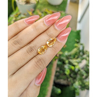4.28 Ct.Tw.Total Carat Weight Citrine Pair from Brazil Life Style