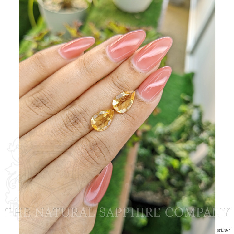 4.28 Ct.Tw. Citrine Pair from Brazil