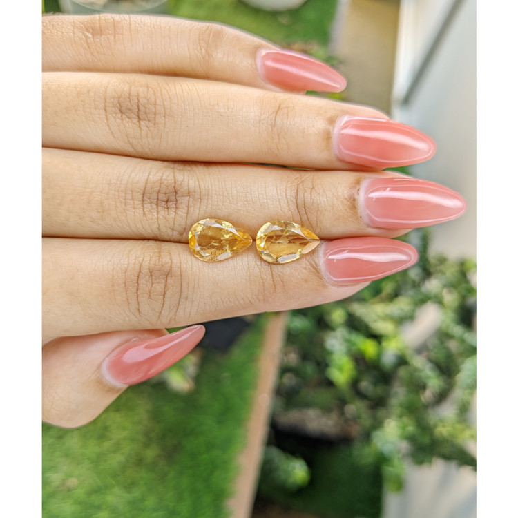 4.28 Ct.Tw. Citrine Pair from Brazil