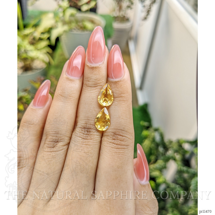 4.32 Ct.Tw. Citrine Pair from Brazil