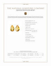 4.59 Ct.Tw.Total Carat Weight Citrine Pair from Brazil Scan Report