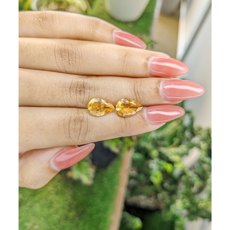 4.59 Ct.Tw. Citrine Pair from Brazil