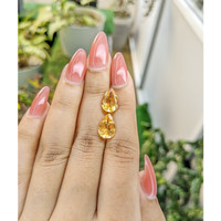 4.59 Ct.Tw.Total Carat Weight Citrine Pair from Brazil Life Style