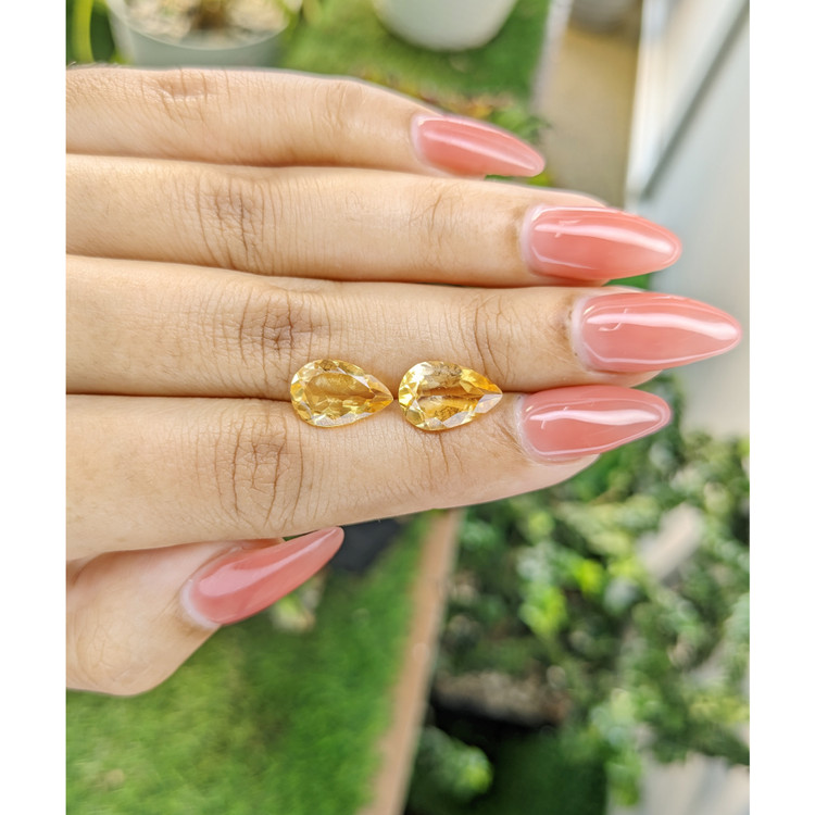 5.01 Ct.Tw. Citrine Pair from Brazil