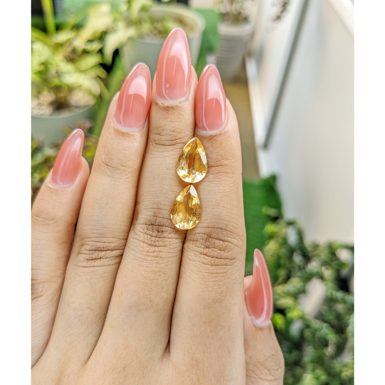 5.01 Ct.Tw. Citrine Pair from Brazil