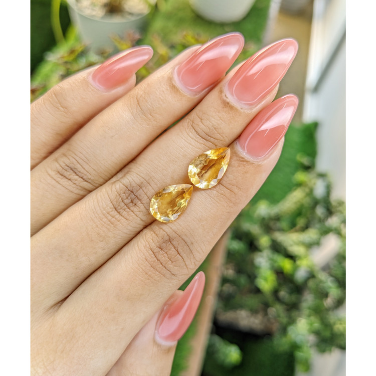 5.01 Ct.Tw. Citrine Pair from Brazil
