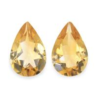 4.54 Ct.Tw. Pear Citrine Pair