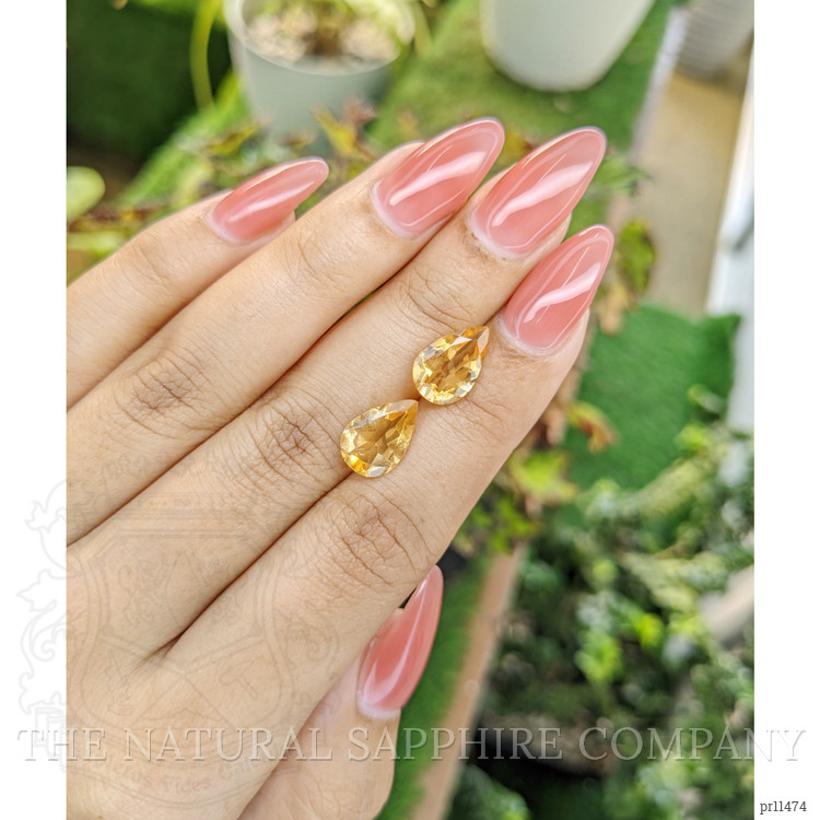 4.54 Ct.Tw. Citrine Pair from Brazil