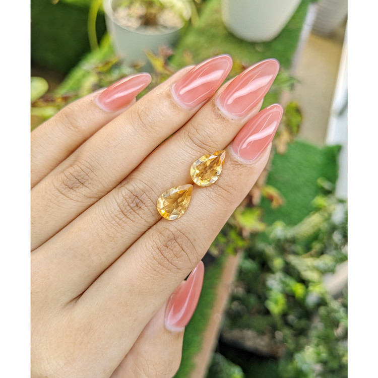 4.54 Ct.Tw. Citrine Pair from Brazil