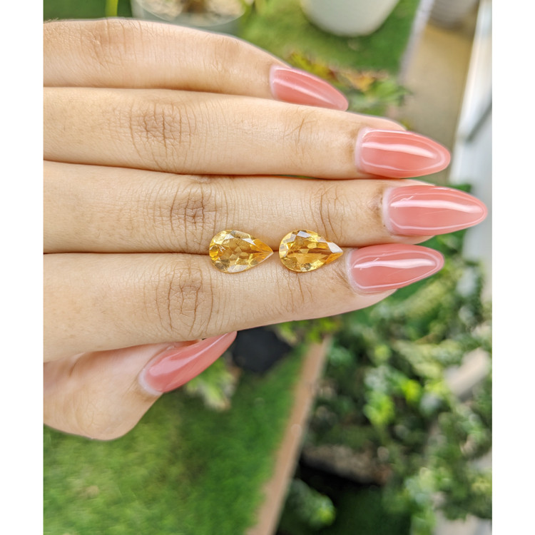 4.54 Ct.Tw. Citrine Pair from Brazil