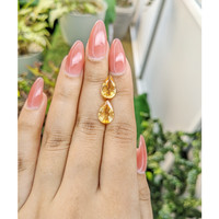 4.54 Ct.Tw.Total Carat Weight Citrine Pair from Brazil Life Style