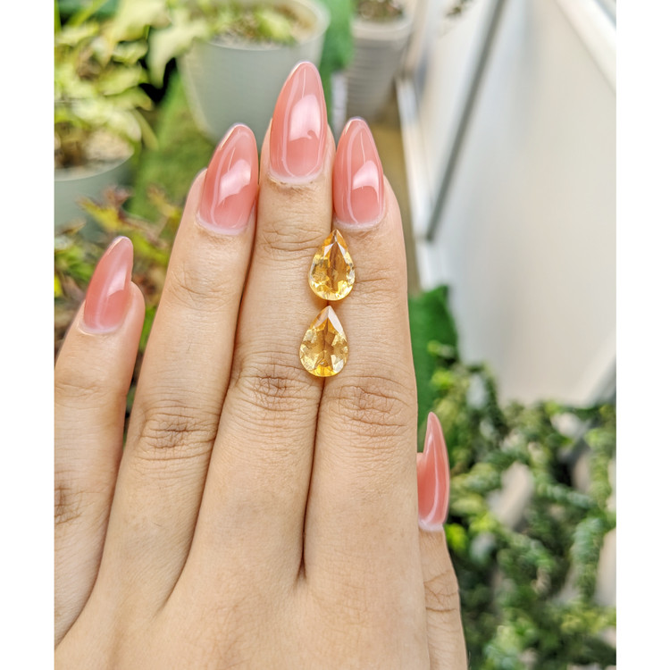 4.54 Ct.Tw. Citrine Pair from Brazil