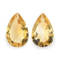 4.36 Ct.Tw. Pear Citrine Pair