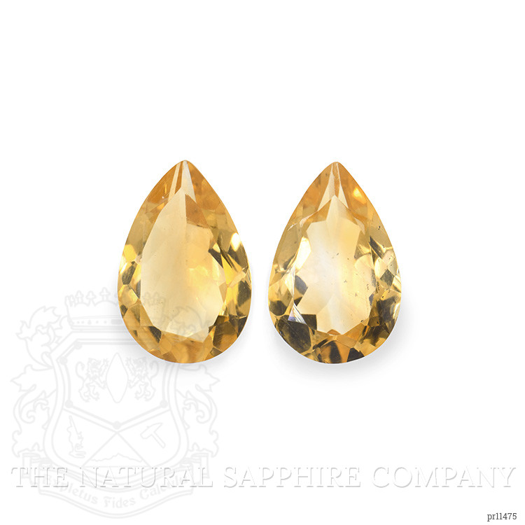 4.36 Ct.Tw. Citrine Pair from Brazil