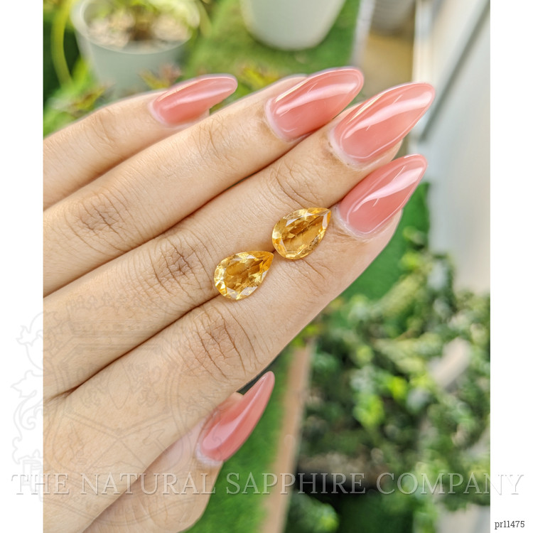 4.36 Ct.Tw. Citrine Pair from Brazil