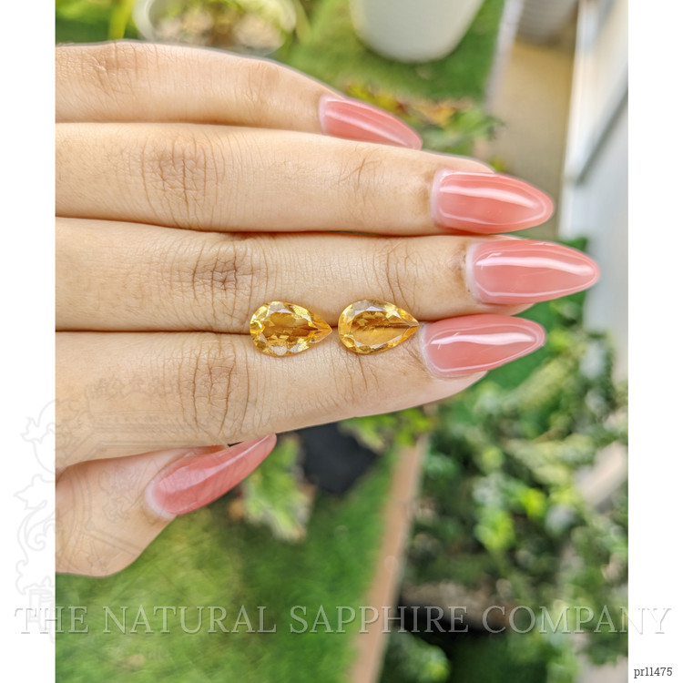 4.36 Ct.Tw. Citrine Pair from Brazil