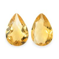 4.31 Ct.Tw. Pear Citrine Pair