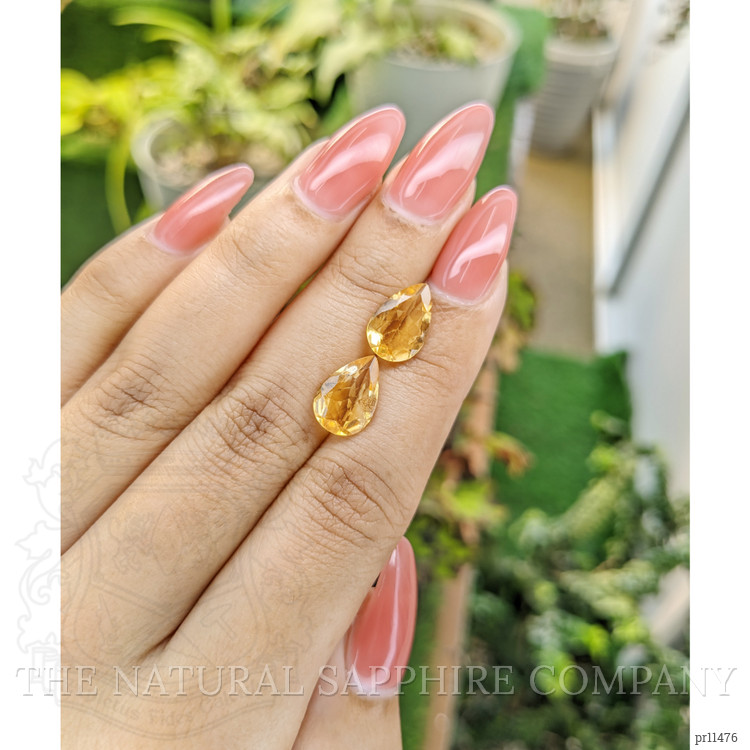 4.31 Ct.Tw. Citrine Pair from Brazil