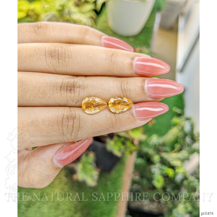 4.31 Ct.Tw. Citrine Pair from Brazil