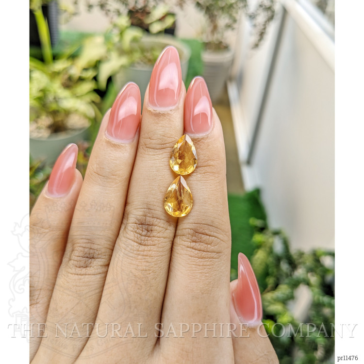 4.31 Ct.Tw. Citrine Pair from Brazil