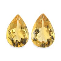 4.78 Ct.Tw. Pear Citrine Pair